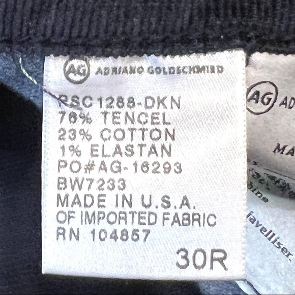 Adriano Goldschmeid Night Blue Feather Corduroy Super Skinny Leggings Pants - Picture 14 of 16